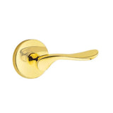 Emtek - Passage, Disk Rosette, Luzern Lever, RH, US3NL - Unlacquered Brass