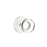 Emtek - Privacy, Disk Rosette, Modern Disc Crystal Knob, US26 - Polished Chrome