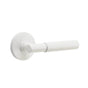 Emtek - Concealed Fastener, Select Privacy, Disk Rosette MW, T-Bar Stem MW, Smooth Handle MW - Matte White