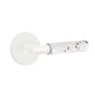 Emtek - Select Dummy, Disk Rosette Matte White, T-Bar Stem Matte White, Light Terrazzo Handle - Matte White