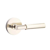 Emtek - Passage, Disk Rosette, Myles Lever, LH, US14 - Polished Nickel