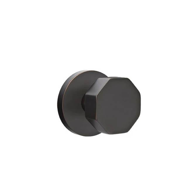 Emtek - Passage, Disk Rosette, Octagon Knob, US10B - Oil Rubbed Bronze