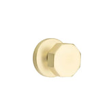 Emtek - Privacy, Disk Rosette, Octagon Knob, US4 - Satin Brass
