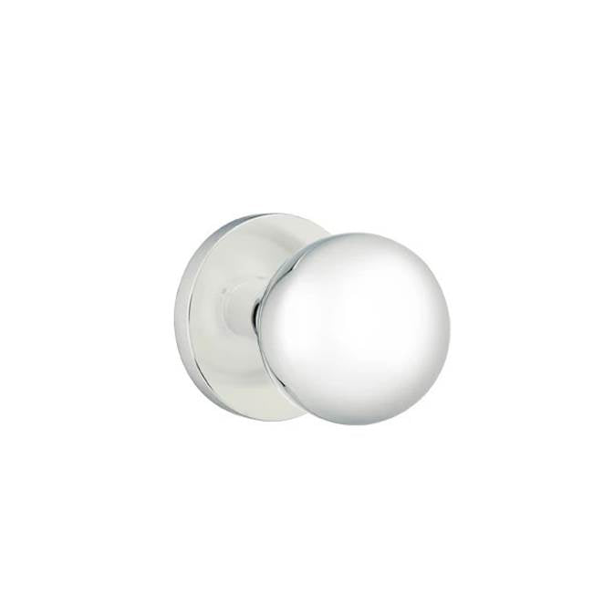 Emtek - Privacy, Disk Rosette, Orb Knob, US26 - Polished Chrome