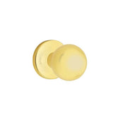Emtek - Dummy, Disk Rosette, Orb Knob, US3NL - Unlacquered Brass