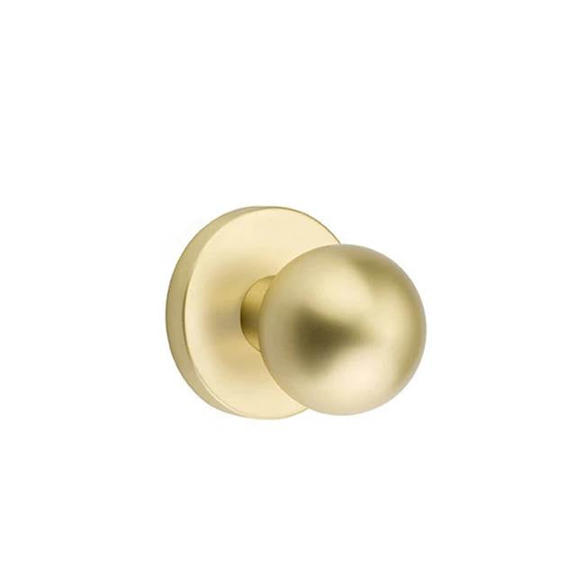 Emtek - Dummy, Disk Rosette, Orb Knob, US4 - Satin Brass
