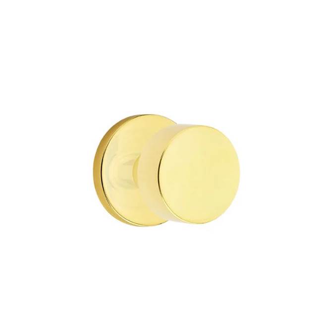 Emtek - Dummy, Disk Rosette, Round Knob, US3NL - Unlacquered Brass