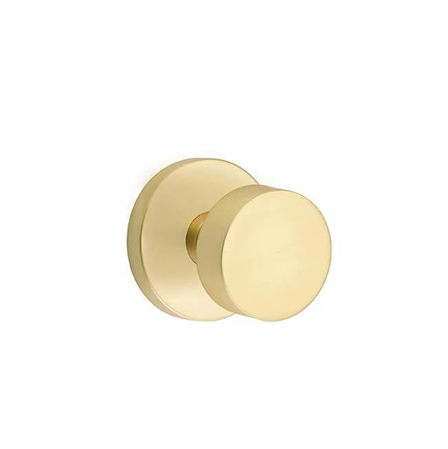 Emtek - Privacy, Disk Rosette, Round Knob, US4 - Satin Brass