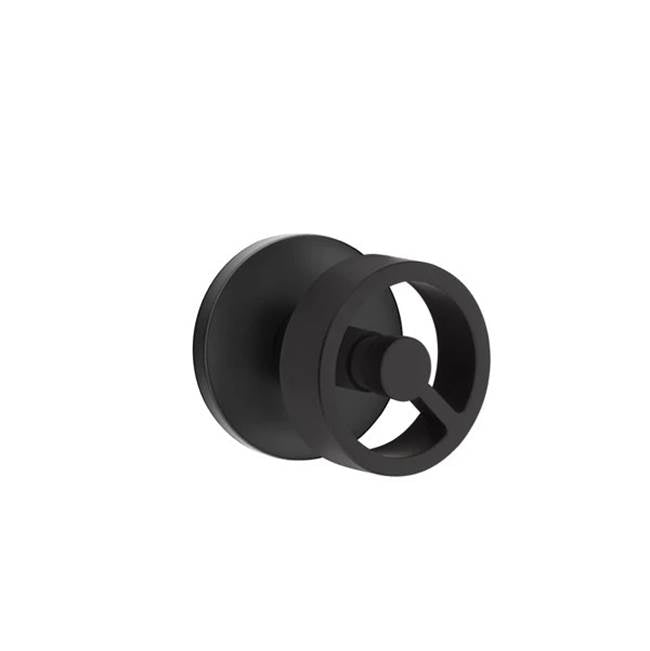 Emtek - Passage, Disk Rosette, Spoke Knob, US19 - Flat Black