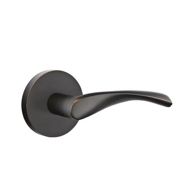 Emtek - Passage, Disk Rosette, Triton Lever, LH, US10B - Oil Rubbed Bronze