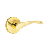 Emtek - Concealed Fastener, Privacy, Disk Rosette, Triton Lever, US3NL - Unlacquered Brass