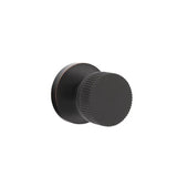 Emtek - Passage, Disk Rosette US10B, Conical Stem US10B, Straight Knurled Knob US10B - Oil Rubbed Bronze