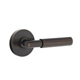 Emtek - Dummy, Disc Rosette US10B, T-Bar Stem US10B, Faceted Handle US10B - Oil Rubbed Bronze