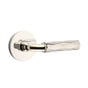 Emtek - Passage, Disk Rosette US14, R-Bar Stem US14, Tribeca Handle US14 LH - Polished Nickel