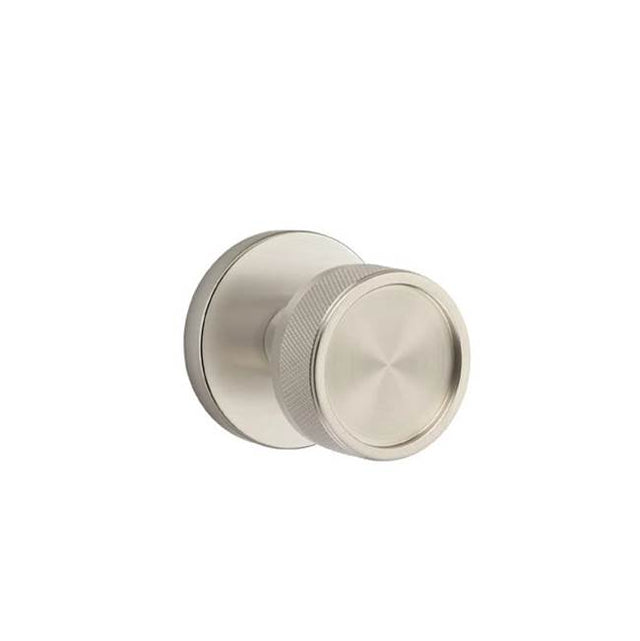Emtek - Passage, Disk Rosette US15, Conical Stem US15, Knurled Knob US15 - Satin Nickel