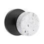 Emtek - Select Dummy, Disk Rosette US19, Conical Stem US19, Light Terrazzo Knob - Flat Black