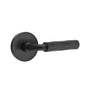Emtek - Concealed Fastener Passage, Disk Rosette US19, R-Bar Stem US19, Tribeca Handle US19 - Flat Black