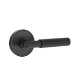Emtek - Dummy, Disc Rosette US19, T-Bar Stem US19, Faceted Handle US19 - Flat Black
