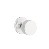 Emtek - Concealed Fastener Passage, Disk Rosette US26, Conical Stem US26, Straight Knurled Knob US26 - Polished Chrome