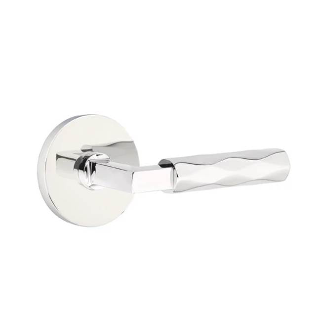 Emtek - Dummy, Disc Rosette US26, L-Square Stem US26, Tribeca Handle US26 - Polished Chrome