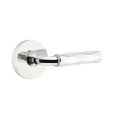 Emtek - Passage, Disk Rosette US26, R-Bar Stem US26, Tribeca Handle US26 RH - Polished Chrome