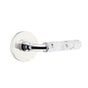 Emtek - Select Passage, Disk Rosette US26, R-Bar Stem US26, Light Terrazzo Handle, RH - Polished Chrome
