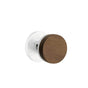 Emtek - Select Privacy, Disk Rosette US26, Conical Stem US26, Dark Walnut Knob - Polished Chrome