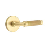 Emtek - Dummy, Disk Rosette US4, R-Bar Stem US4, Knurled Handle US4 - Satin Brass