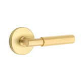 Emtek - Concealed Fastener, Passage, Disc Rosette US4, T-Bar Stem US4, Faceted Handle US4 - Satin Brass