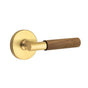 Emtek - Select Dummy, Disk Rosette US7, T-Bar Stem US7, Dark Walnut Handle - French Antique