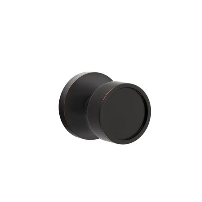 Emtek - Concealed Fastener, Passage, Disk Rosette, Verve Knob, US10B - Oil Rubbed Bronze
