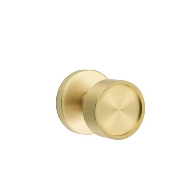 Emtek - Passage, Disk Rosette, Verve Knob, US4 - Satin Brass