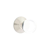 Emtek - Dummy, Modern Rosette, Bristol Crystal Knob, US15 - Satin Nickel