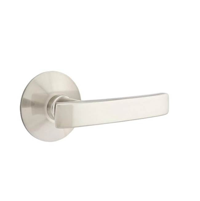 Emtek - Privacy, Modern Rosette, Geneva Lever, LH, US15 - Satin Nickel