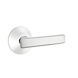 Emtek - Concealed, Privacy, Modern Rosette, Geneva Lever, US26 - Polished Chrome