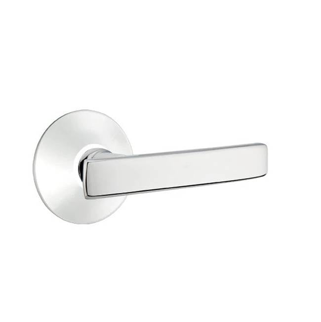 Emtek - Privacy, Modern Rosette, Geneva Lever, LH, US26 - Polished Chrome