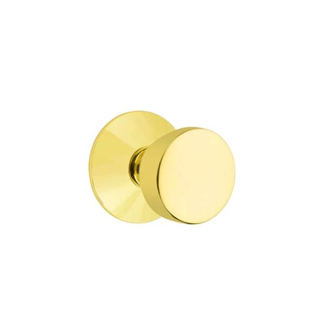 Emtek - Dummy, Modern Rosette, Laurent Round Knob, US3NL - Unlacquered Brass