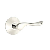 Emtek - Passage, Modern Rosette, Luzern Lever, LH, US14 - Polished Nickel