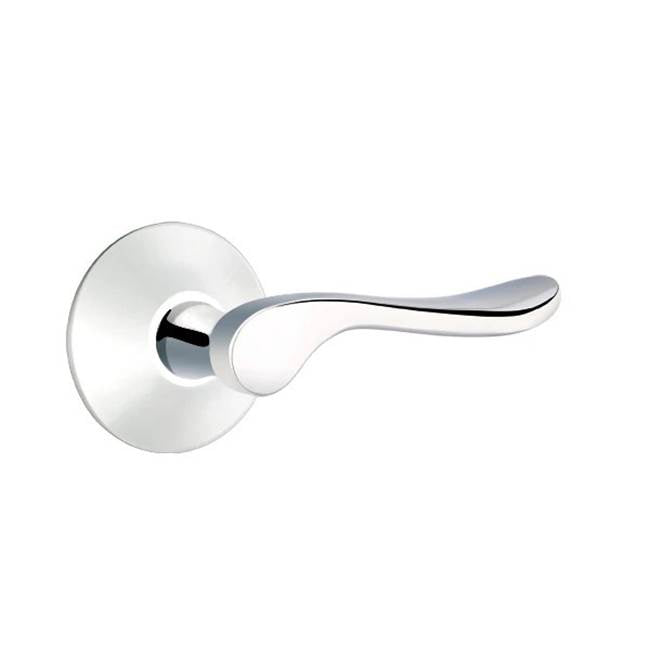 Emtek - Passage, Modern Rosette, Luzern Lever, LH, US26 - Polished Chrome