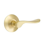 Emtek - Passage, Modern Rosette, Luzern Lever, LH, US4 - Satin Brass