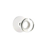 Emtek - Passage, Modern Rosette, Modern Disc Crystal Knob, US26 - Polished Chrome