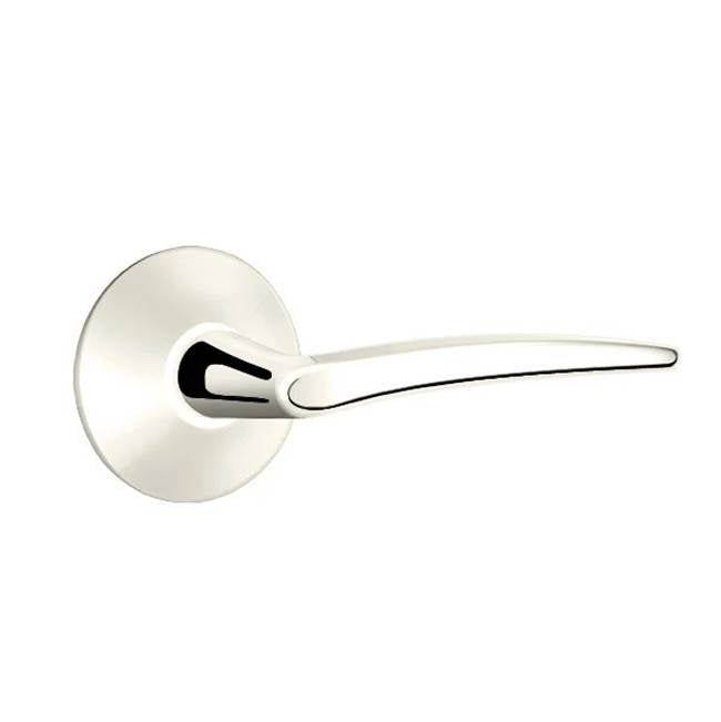 Emtek - Dummy, Modern Rosette, Poseidon Lever, , US14 - Polished Nickel