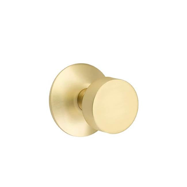 Emtek - Privacy, Modern Rosette, Round Knob, US4 - Satin Brass