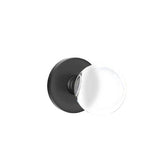 Emtek - Dummy, Disk Rosette, Bristol Crystal Knob, US19 - Flat Black