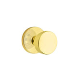 Emtek - Passage, Disk Rosette, Laurent Round Knob, US3NL - Unlacquered Brass