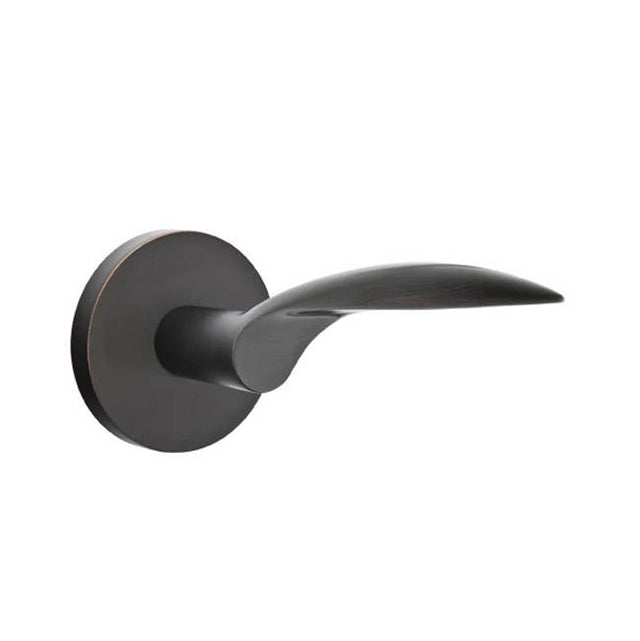 Emtek - Privacy, Disk Rosette, Mercury Lever, LH, US10B - Oil Rubbed Bronze