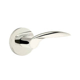 Emtek - Passage, Disk Rosette, Mercury Lever, LH, US14 - Polished Nickel