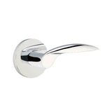 Emtek - Passage, Disk Rosette, Mercury Lever, LH, US26 - Polished Chrome