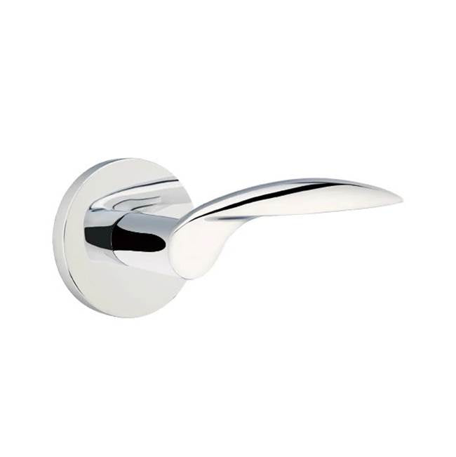 Emtek - Privacy, Disk Rosette, Mercury Lever, LH, US26 - Polished Chrome