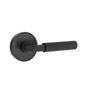 Emtek - Dummy, Disc Rosette US19, L-Square Stem US19, Hammered Handle US19 - Flat Black